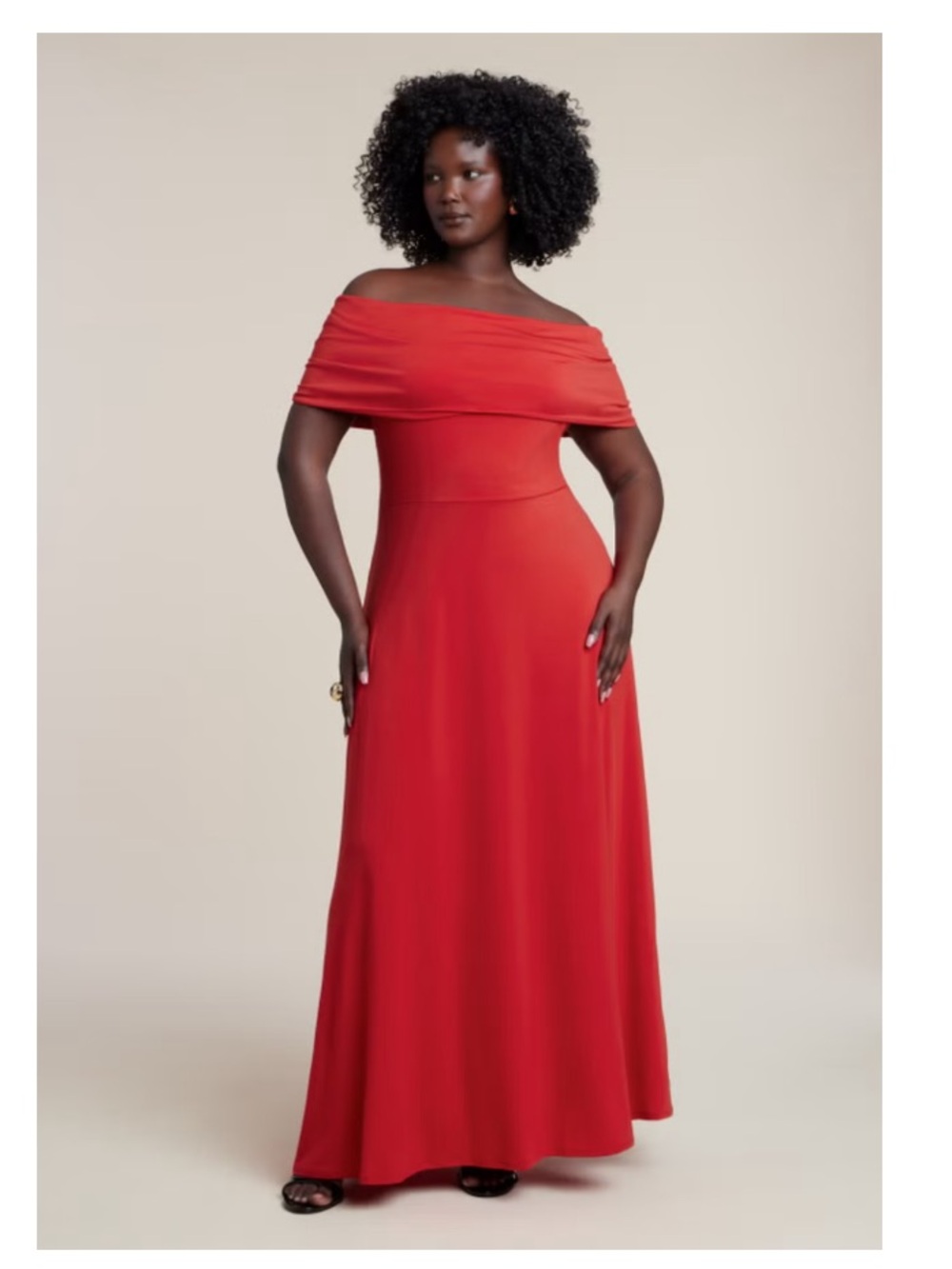 Eloquii Off-Shoulder Red Evening Gown Maxi dress Plus size 20